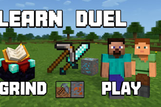 teach you, grind for you, duel you, or play minecraft with you