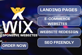 expertly design and redesign your wix website and wix online store
