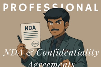 draft a custom nda or confidentiality agreement to secure your sensitive info