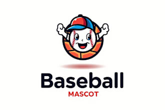 create an eye catching baseball sport mascot logo design in one day