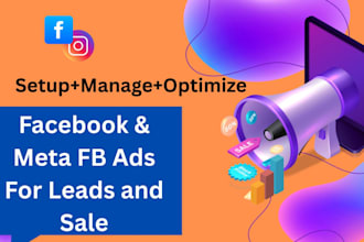 promote and setup facebook ads and meta fb ads leads and sales