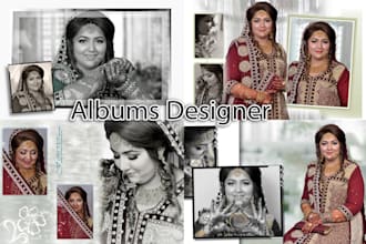 do wedding album designs for pro photographers, photo book