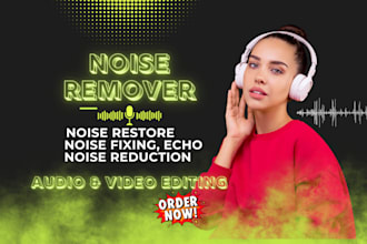 remove wind noise , background noise , echo from your audio