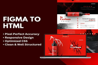 convert figma design into HTML