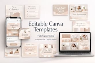 create editable canva templates for your social media posts