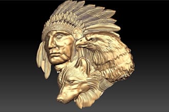 stl file character to coins high quality 3d bas relief 3d coin minting cnc print