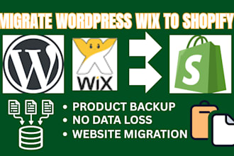 migrate shopify to woocommerce clone wix to wordpress squarespace to shopify