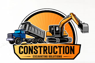 create 3d logo model 3d emblem 3d excavator 3d badge 3d stickers for 3d printing