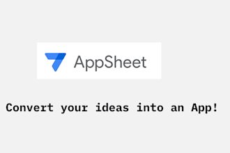 create google appsheet app