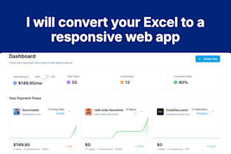 convert your excel calculator to a responsive web app