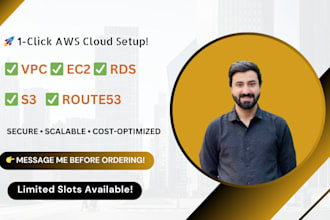 setup complete AWS infrastructure with ec2, vpc, s3, rds
