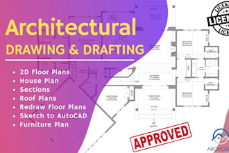 architectural floor plans elevation section roof site plan in revit or autocad