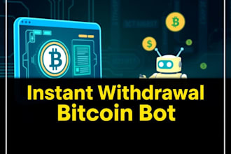 setup instant withdrawal bitcoin bot, btc app on your device