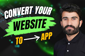 convert website to android app and deliver apk or aab file