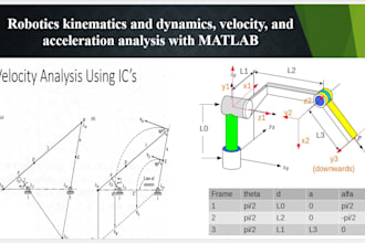 robotics kinematics and dynamics, velocity, and acceleration analysis