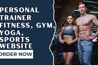 design medical, healthcare, sports, fitness, gym, yoga workout website