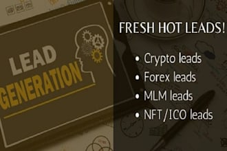 deliver verified live forex recovery leads,forex lead from your targeted country