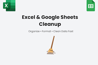 clean, organize, and format your excel or google sheets data professional