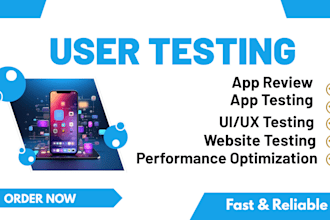 do user testing and review on your website and any device