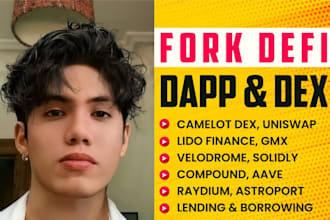 fork camelot dex gmx lido fi pump swap defi dapp on evm tron cosmos blockchain