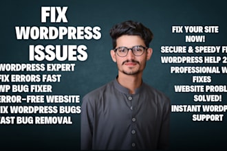 fix wordpress errors, bugs, and help with any wp issues