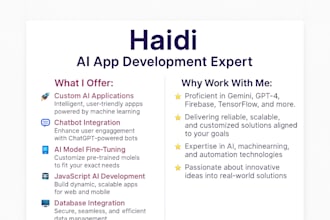 develop ai app and ai website and prompt engineering