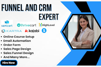 be your gohighlevel hubspot kajabi kartra samcart, systeme io virtual assistant