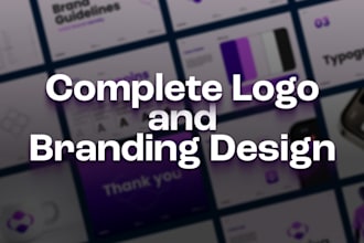 design brand logo with a unique branding strategy and brand identity kit