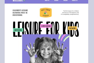 build elearning kajabi preschool childcare children website with learndash lms