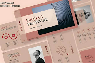 design an engaging project proposal pitch deck on powerpoint or google slides