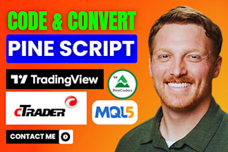 code or convert tradingview pinescript strategy to mt4 mt5 quantower ctrader
