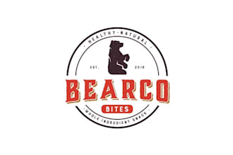 design top quality natural snack food logo