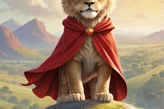 design custom ai childrens book illustrations for your story