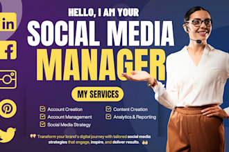 be your social media manager and content creator