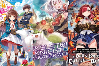 design light novel cover anime manga webtoon webcomics