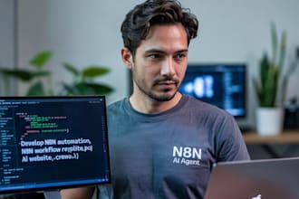 develop n8n automation n8n ai agent n8n workflow replit ai website crewai