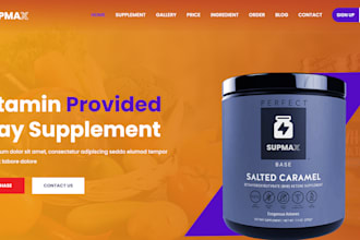 build neutraceutical website, nootropic, peptide store, supplement website