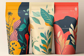 design amazon product packaging, box design, label design