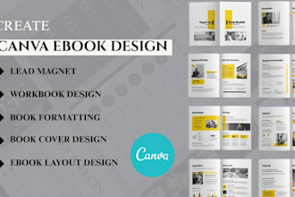 canva ebook design, PDF lead magnet workbook design, canva layout