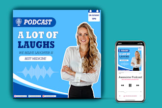 design a professional podcast cover art