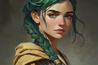 design an d and d character art and dnd art