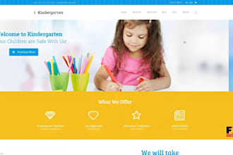 do daycare website, kindergarten website, preschool website, childcare website