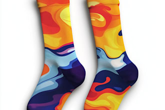design modern and unique custom socks