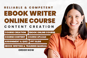 create online course content course creation training manual ebook ghostwriter