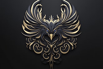 design high quality esport peacock mascot logo