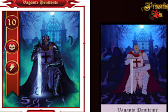 draw trading card game design board game design card game art, tabletop game tcg