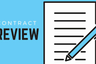 review and draft commercial contracts