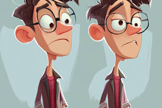 design a professional cartoon character