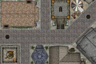 design 2d game godot map, environment, tileset map, battle map, dnd map rpg game