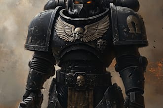 make a character for a game, warhammer 40k or anything